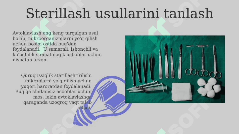 Teropevtik Stomatologiyada Sterilizatsiya usullari 3