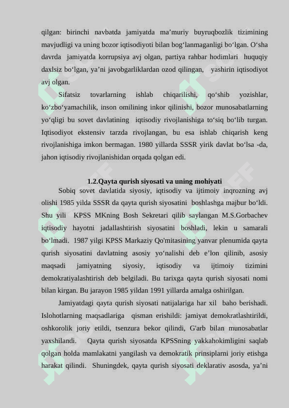 QAYTA QURISH SIYOSATI 6