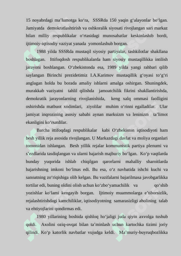 QAYTA QURISH SIYOSATI 8