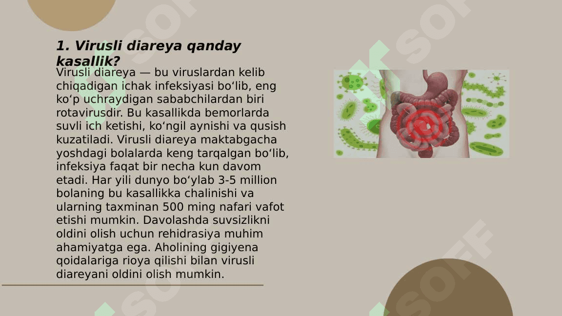 Virusli diareya. Vabo 3