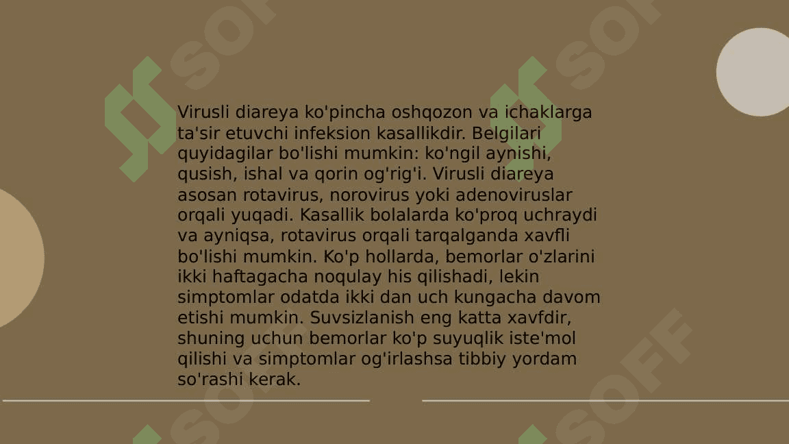 Virusli diareya. Vabo 4
