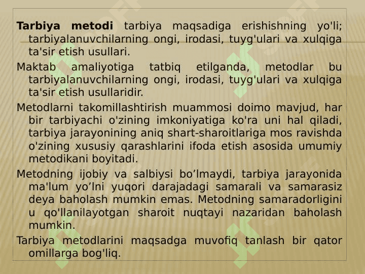 Tarbiyaning umumiy metodlari 5
