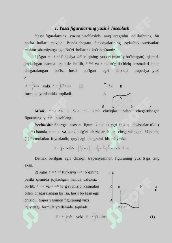 Aniq integralning tadbiqlari 6