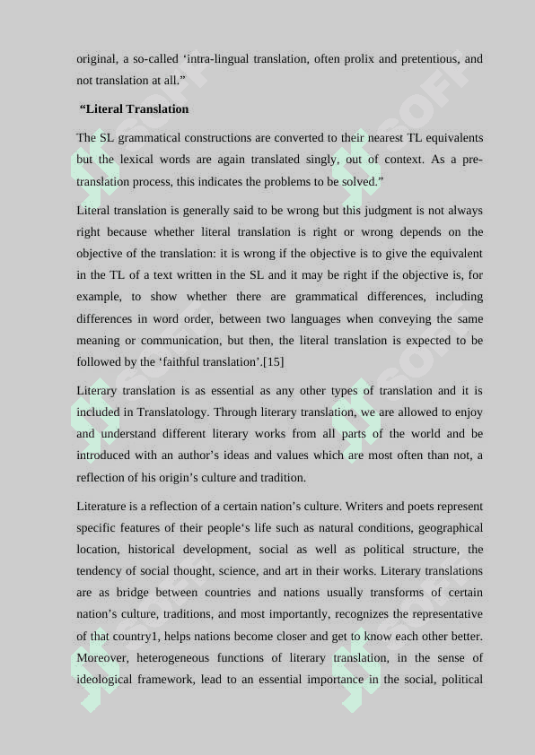 Studies on literary translation and its aspects 8