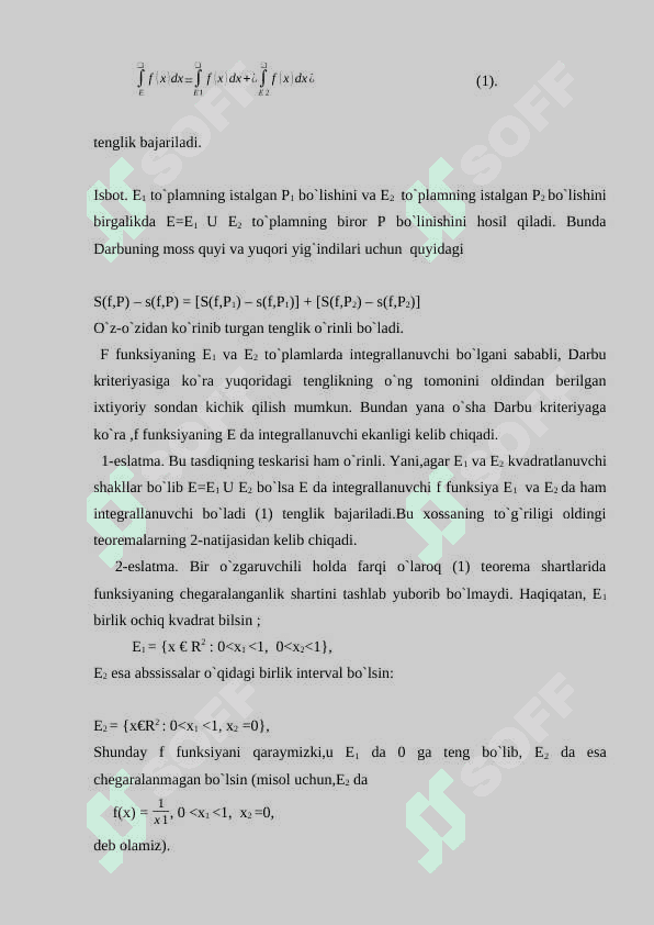 Ikki karrali integral xossalari 5