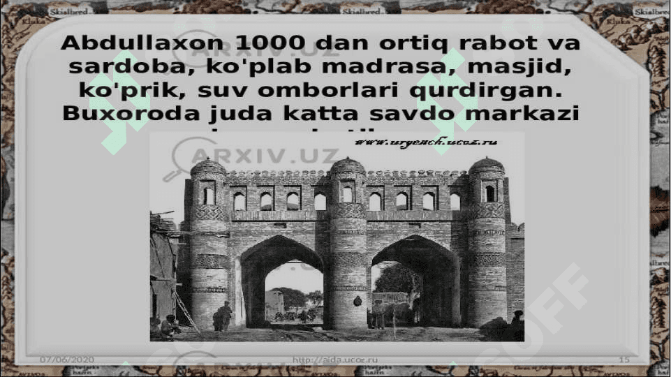 BUXORO XONLIGIDA MADANIYAT 4