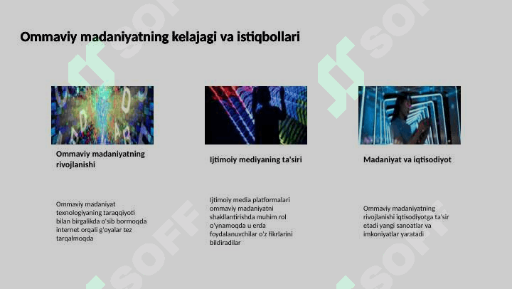 Ommaviy madaniyatning shakillanish tarixi va uning turlari. 4