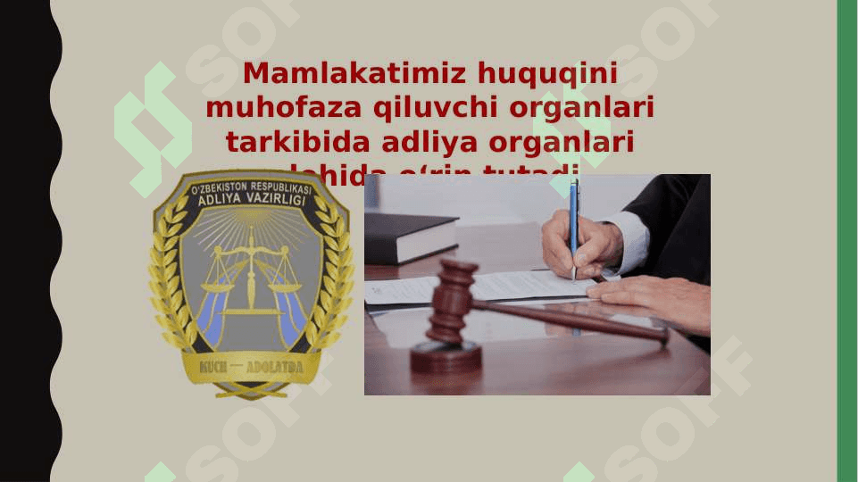 Adliya vazirligi. Advokatura va Notarial idoralar 2