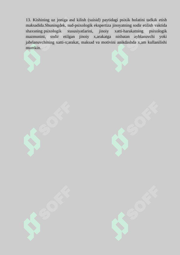 Jinoyatni aniqlashda sud –ekspertizasidan foydalanish. 2