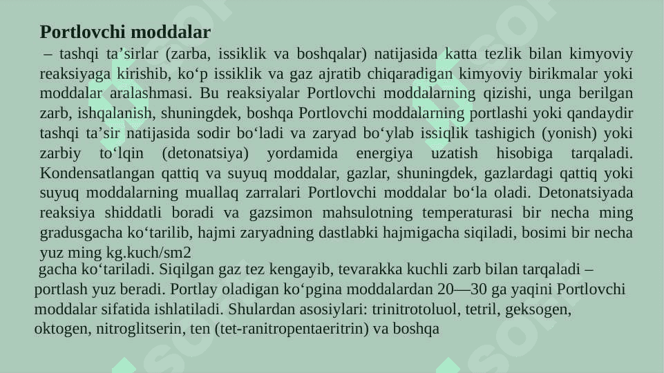 portlovchi moddalarning kashf etilishi 3