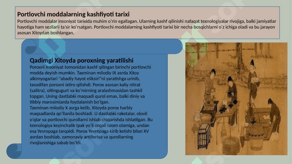 portlovchi moddalarning kashf etilishi 4