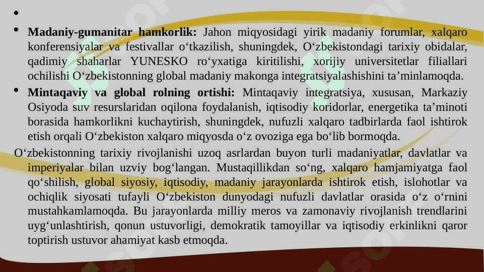 O‘ZBEKISTONNI BUTUN DUNYO TANILMOQDA 24 3