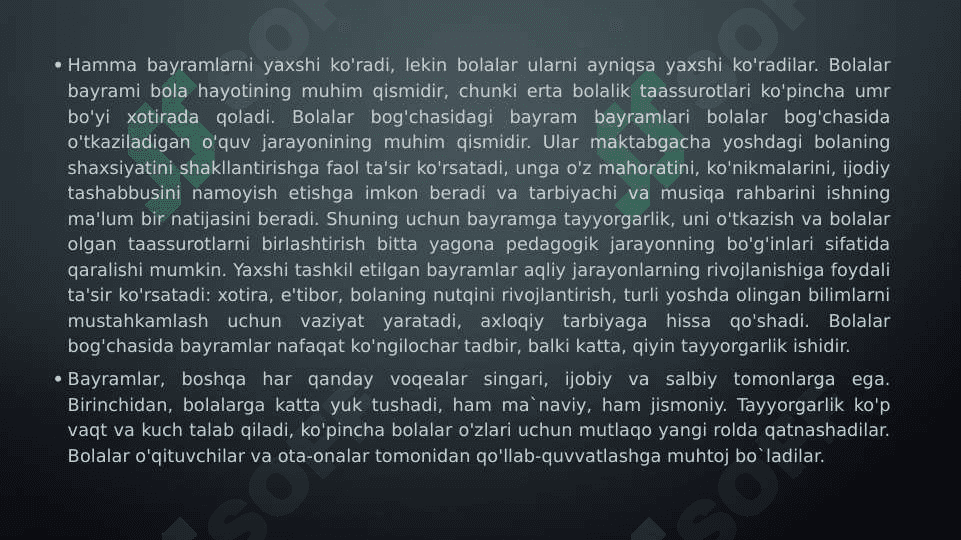bayram va ertaliklar 3