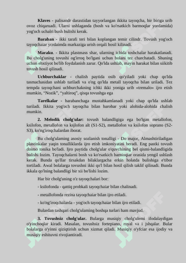 O‘zbek halq cholg‘u asboblarida ijro etish metodikasi 3