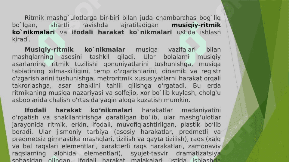 Musiqiy ritmik faoliyat 7