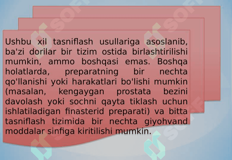 GIYOHVAND MODDALAR VA UALRNING SINFLANISHI 3