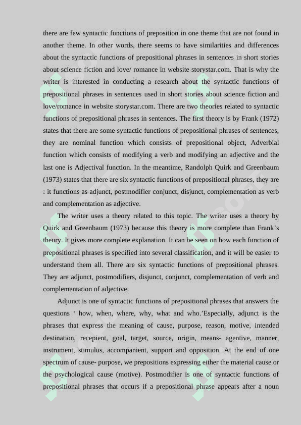 Syntactic functions of the prepositional phrase 5