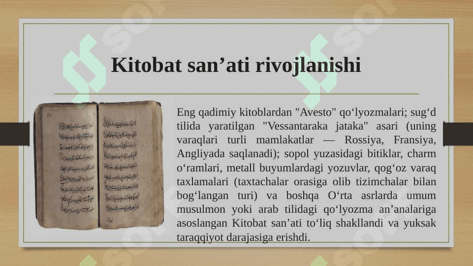 O’rta asrlarda kitobat sanʼati 6