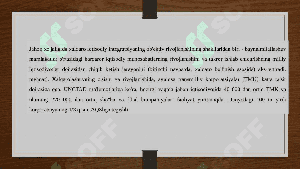 MDH mamlakatlarida ishlab chiqarish kooperatsiyasini rivojlantirish 7
