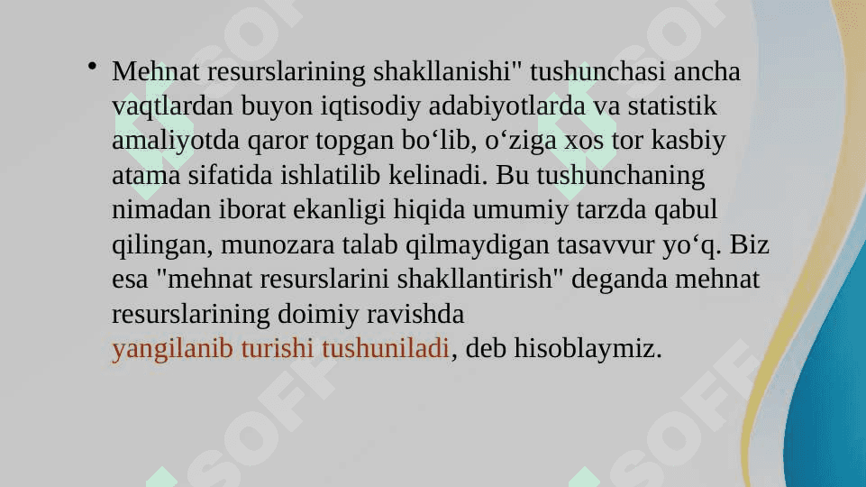 Mehnat resurslarini shakllantirish 2