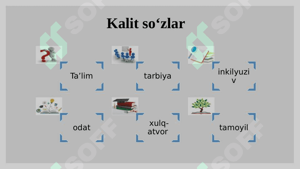 TARBIYA JARAYONINING MOHIYATI VA TARBIYA MAZMUNI. TARBIYA QONUNIYATLARI VA TAMOYILLARI. 3