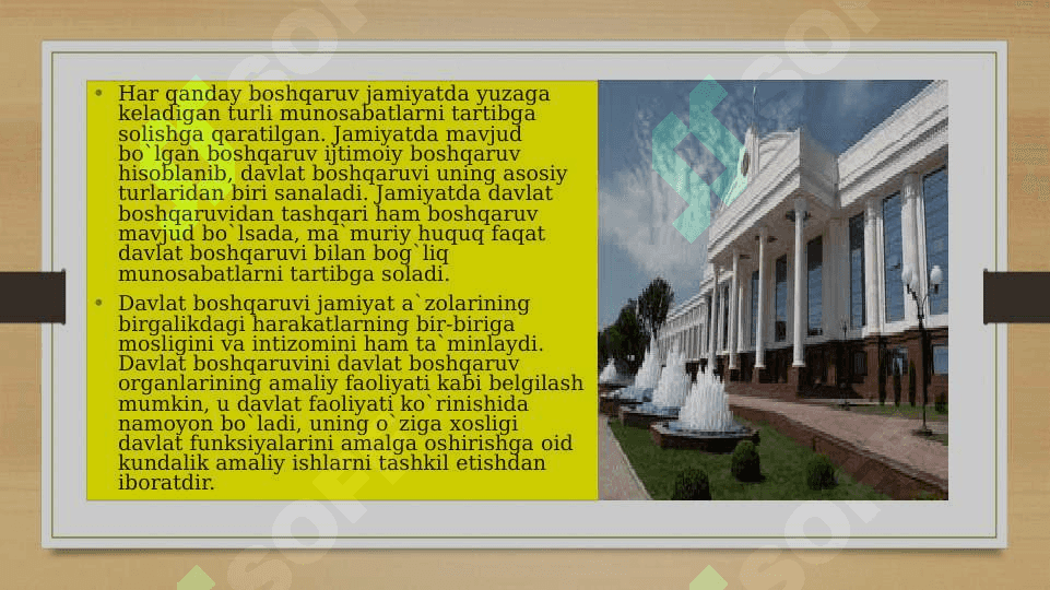 O`zbekiston Respublikasi Davlat hokimiyat organlari 2