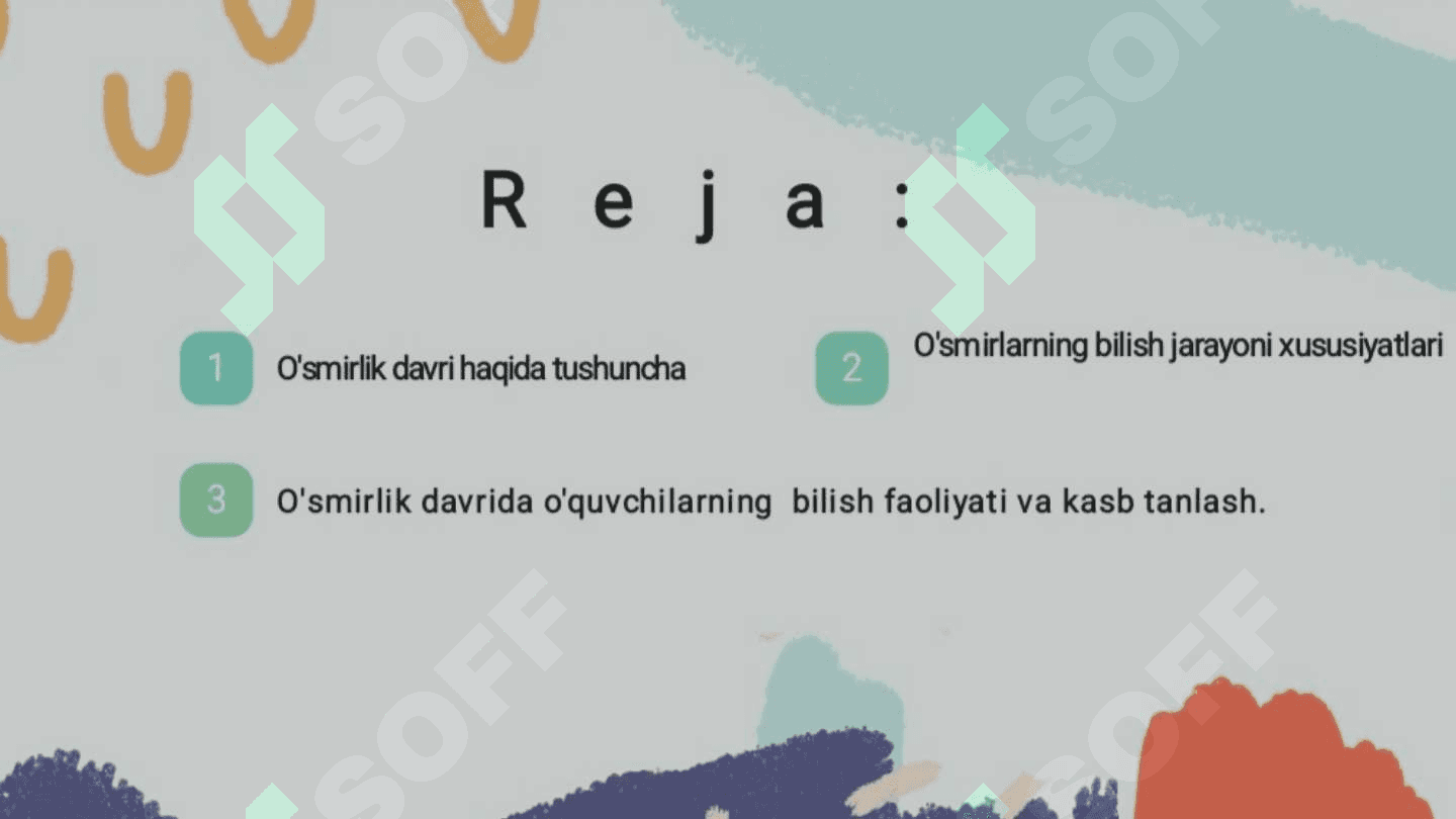 O‘smirlik davrida psixik rivojlanish 2