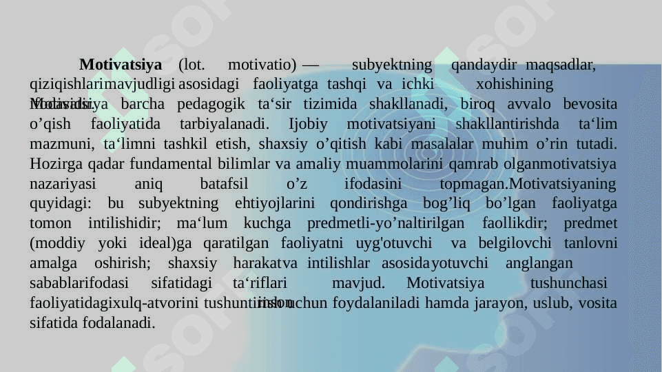 Faoliyat va motivatsiya 3