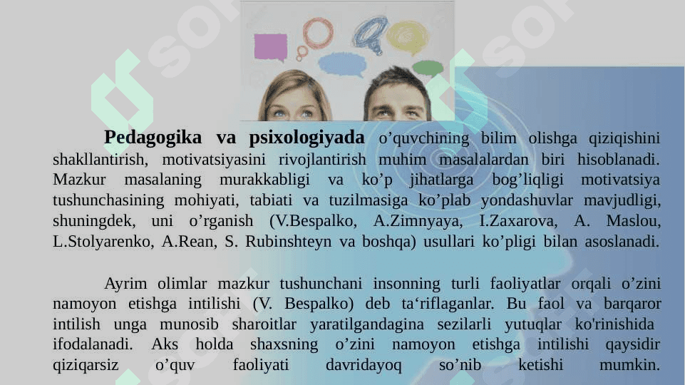 Faoliyat va motivatsiya 4