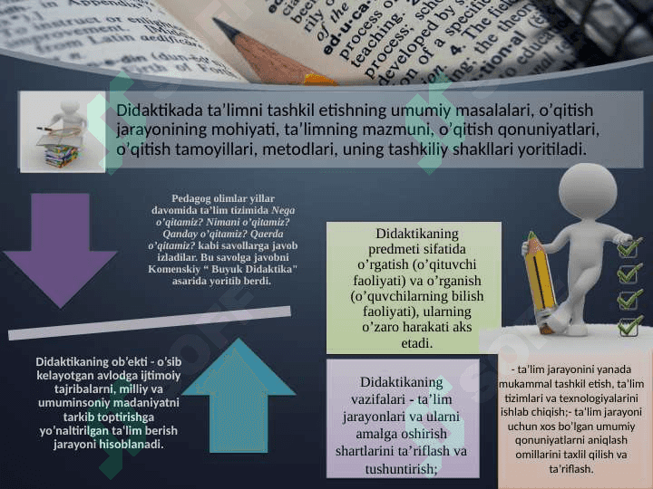 “DIDAKTIKA- TA’LIM NAZARIYASI” 7