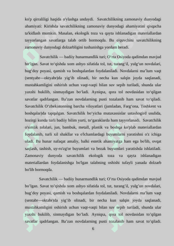 Non  saqlashga mo'ljallangan savat to'qish 6