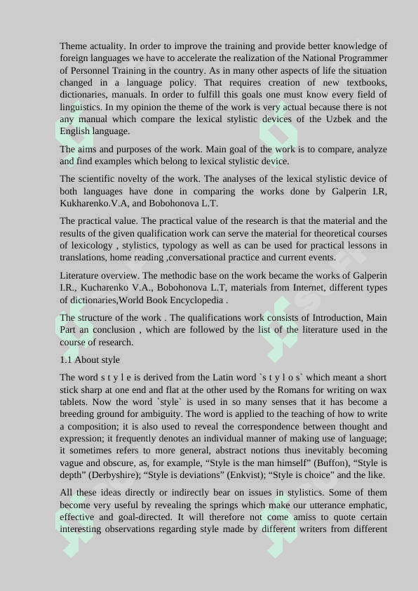 The style and stylistics as a separate branch of linguistics 3