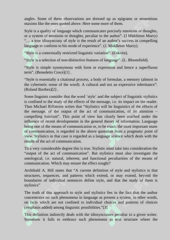 The style and stylistics as a separate branch of linguistics 4