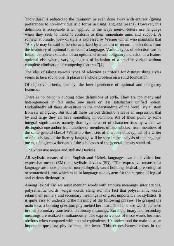 The style and stylistics as a separate branch of linguistics 5