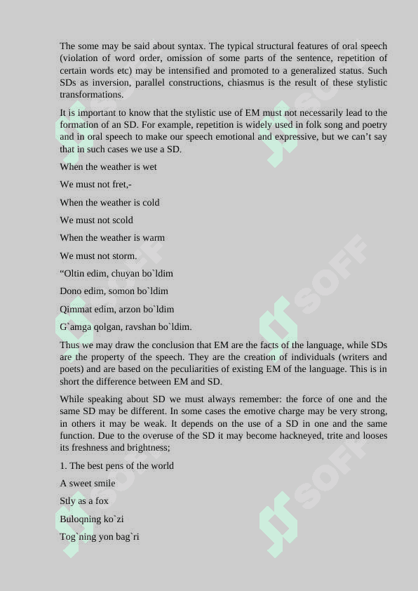 The style and stylistics as a separate branch of linguistics 7
