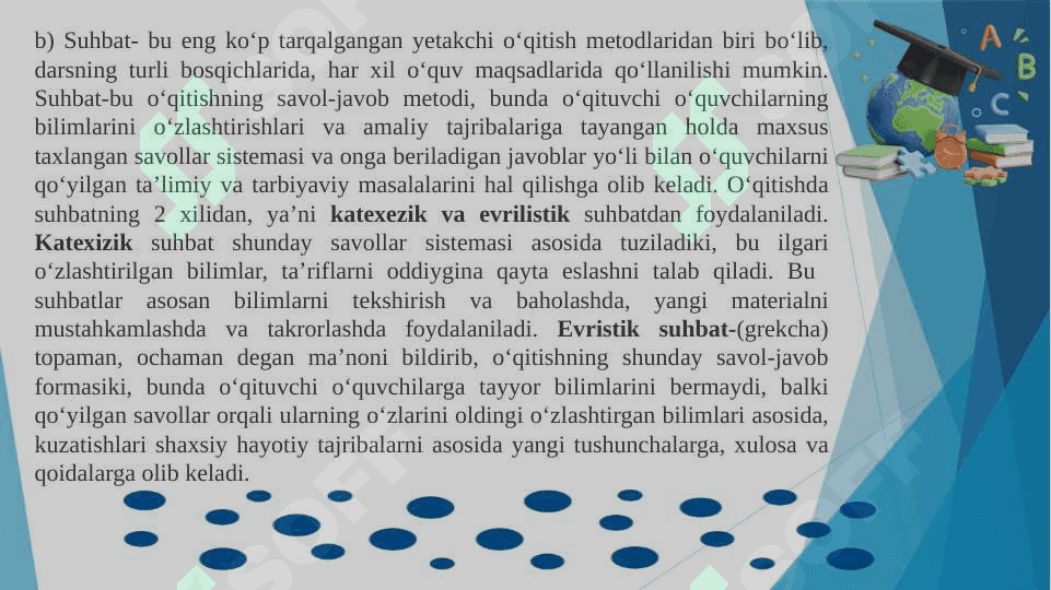 BOSHLANGʻICH SINFLARDA MATEMATIKA  OʻQITISH METODLARI. 8