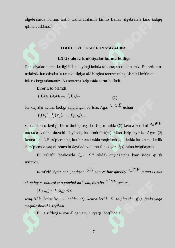 Funksiya grafigini yasash 7