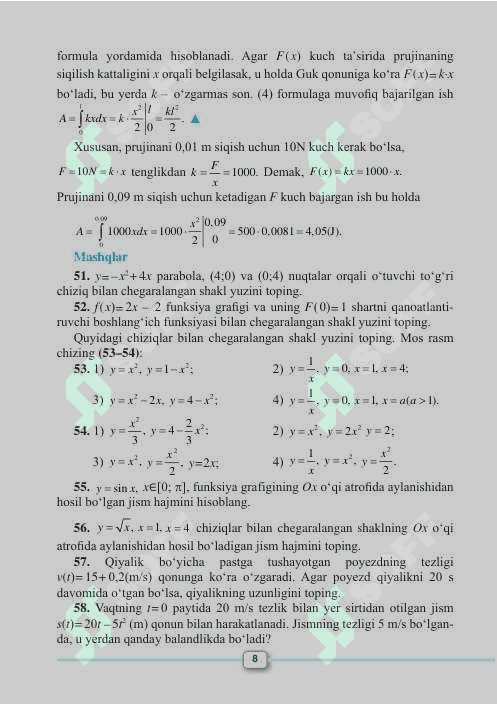 Matematik 11-sinf 2-qism 8