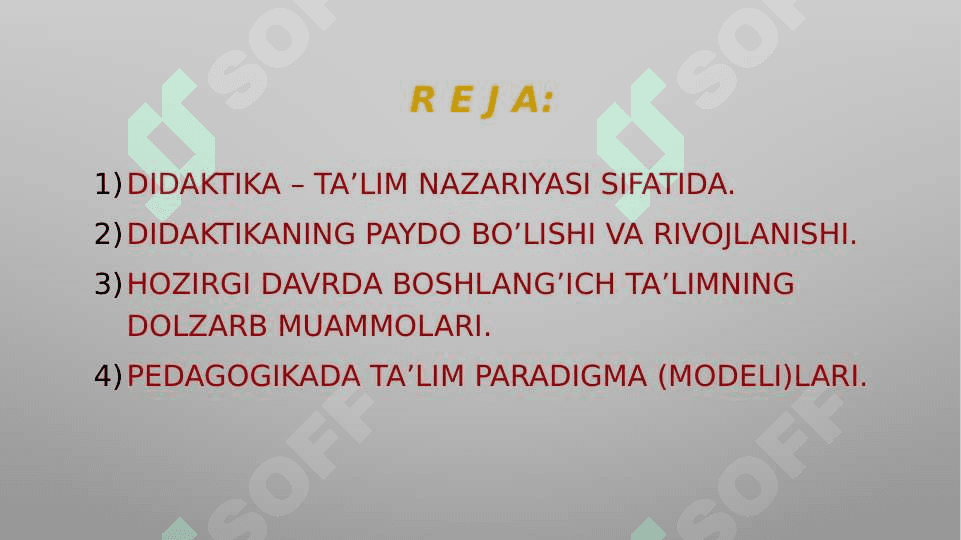 Didaktik nazariyalar va ta'lim paradigmalari 2