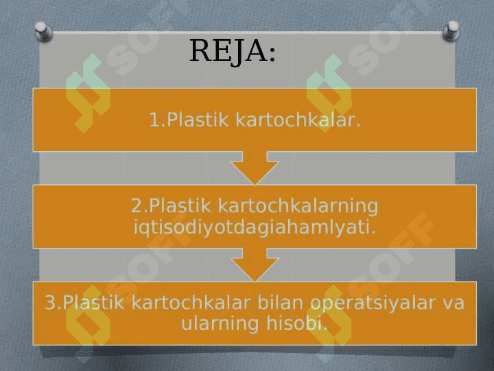 Plastik kartochkalar bilan operatsiyalar va uning hisobi 2