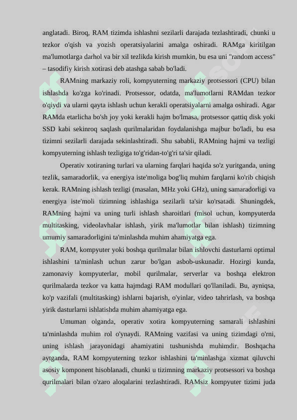 Operativ xotira (RAM) turlari va ularning farqlari 3