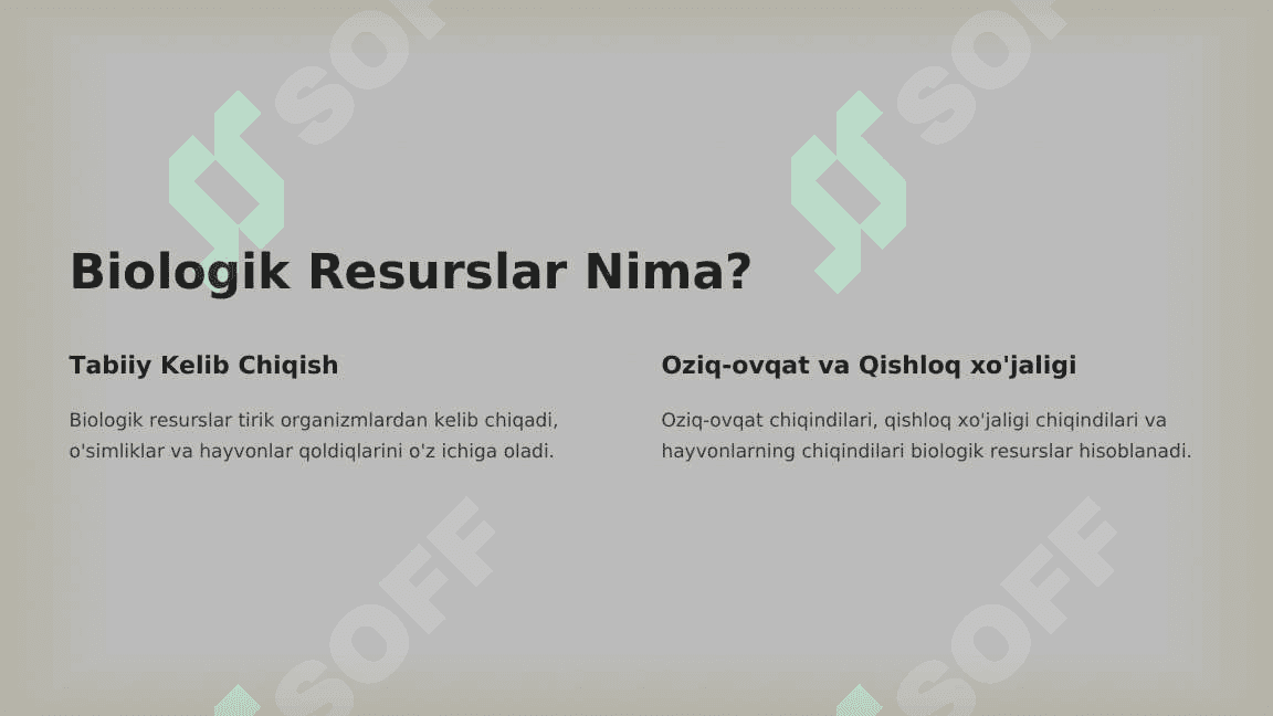 Biologik resurslar chiqindilar muammosi 4