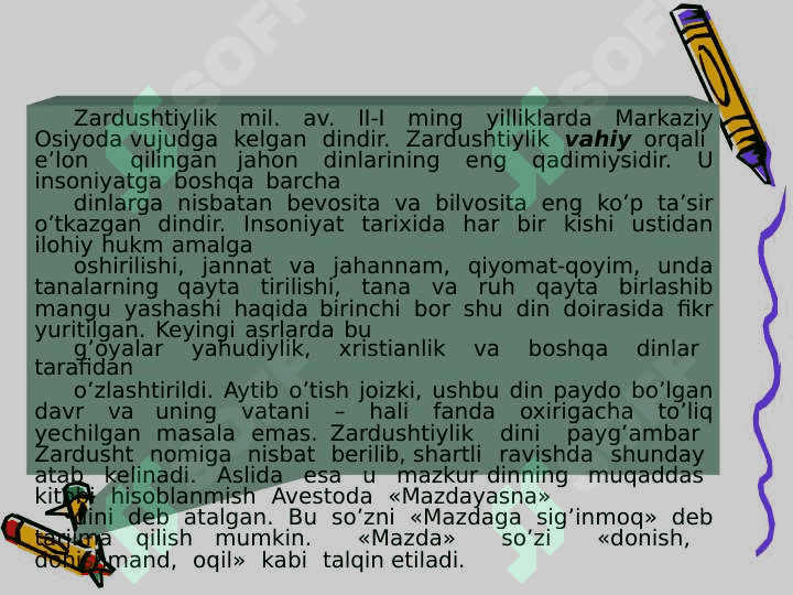 Zardushtiylikning teologik tizimi va diniy marosimlari 3