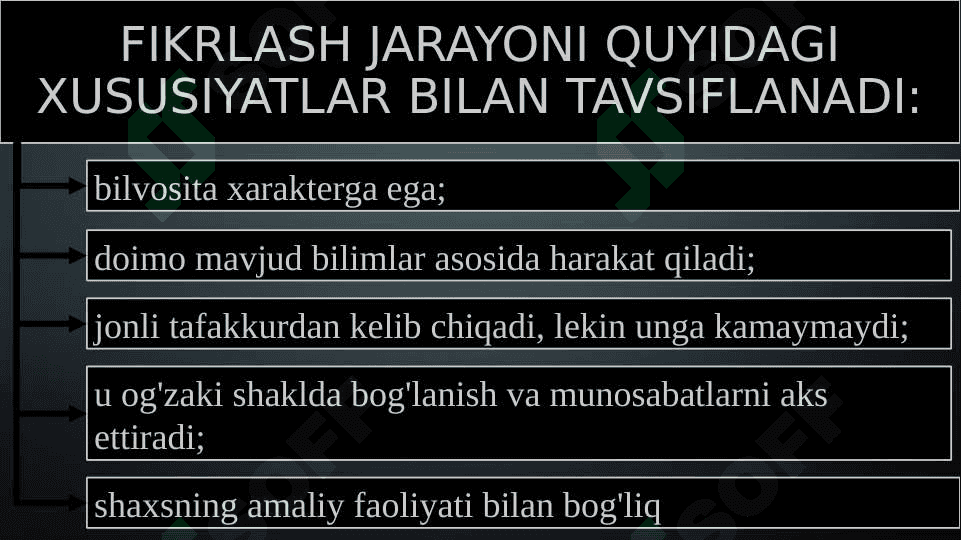 Fikrlash faoliyatining psixofiziologiyasi 5