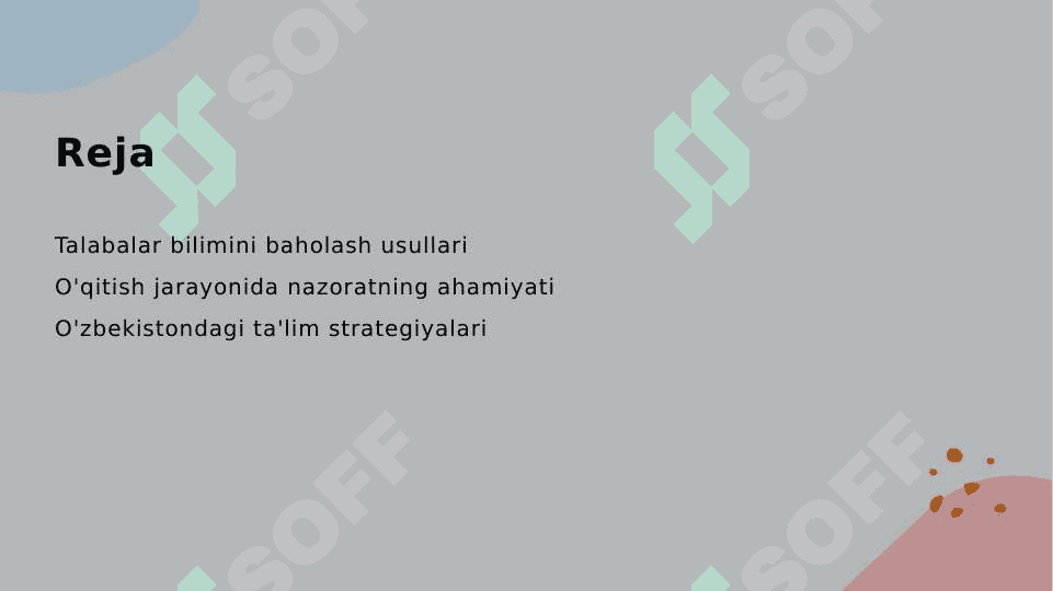 Darslarda talabalar bilimini nazorat qilishning shakl va usullari. 2