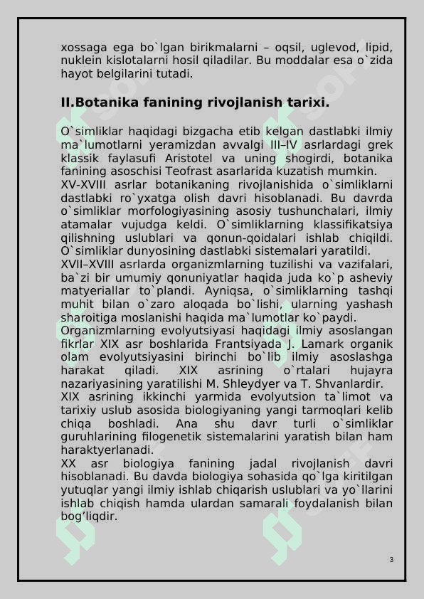 Flora va taksonomiya fanining rivojlanishida olimlarning hissasi. 3