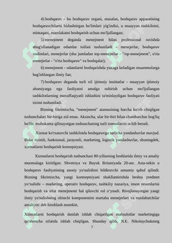 Xalqaro turizm menejmenti faniga kirish 7