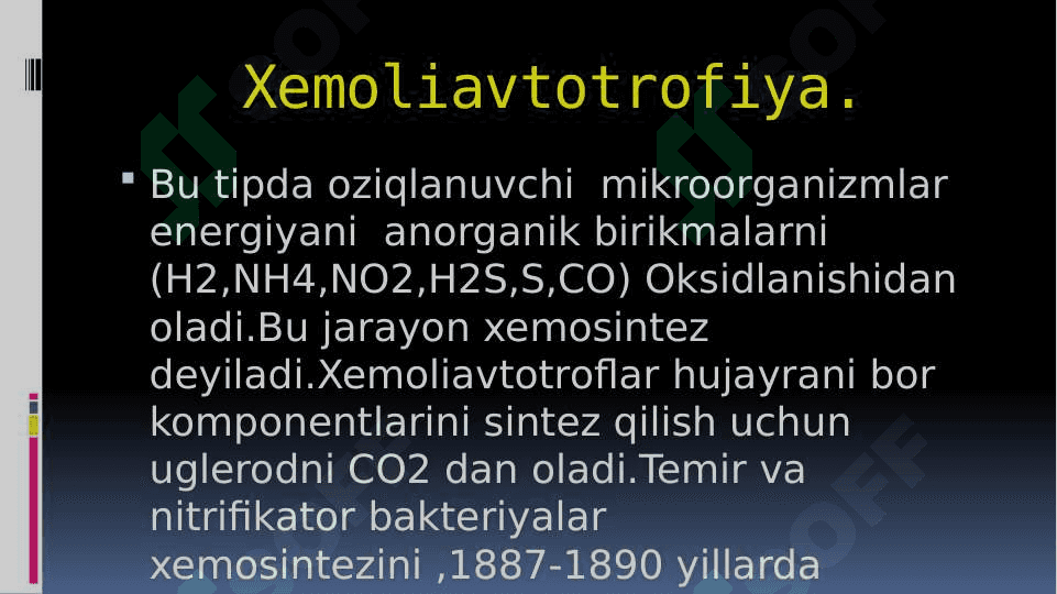 Mikroorganizmlar fiziologiyasi 6