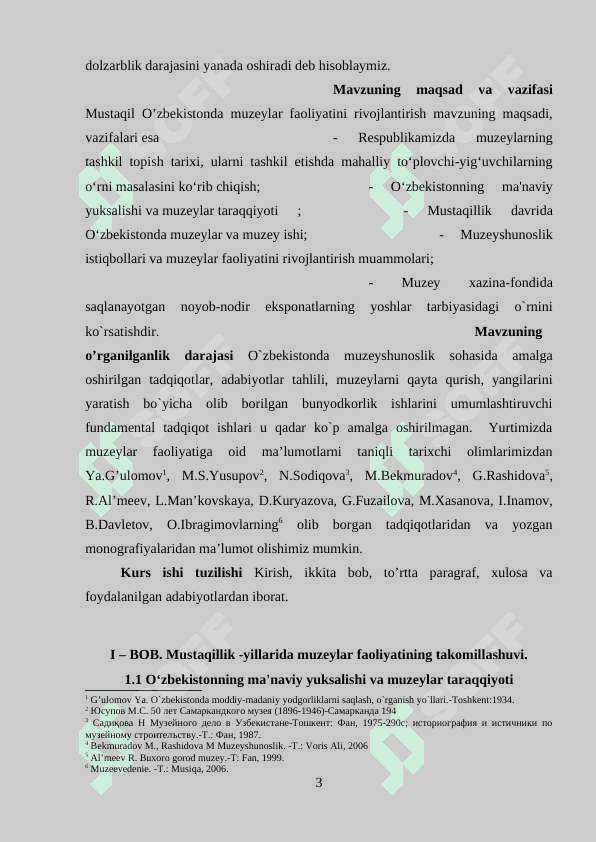 Mustaqillik yillarida muzeylar faoliyati 3