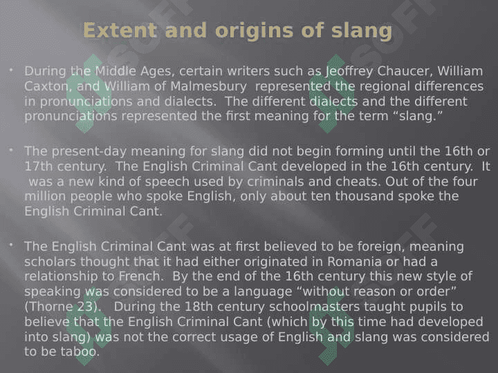 Slang. Words and gender 5